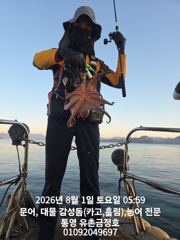 통영 금정호 문어선상 묵직한 손맛 좋습니다 내일자리있어요~