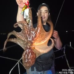 오늘도 쫙~쫙 달라붙는 야간~돌문어 마리수 잡으러 출조 갑니다@ 목,금,토요일~몇 자리 예약가능