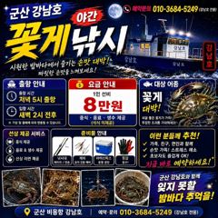 출조안내 - 야간꽃게.종일오후 쭈꾸미 생미끼 출조합니다