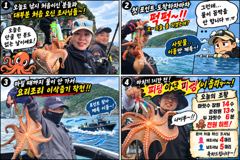 [사천] 삼천포 문어낚시 / 사릿물에 물이 안 간다? 그래도 문어는 잡았…