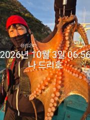 3일, 군산은 지금 ~싸이즈 확실한 덩치급 문어가~ 망탱이 굿굿조황~군산낚시프라자 나드리호